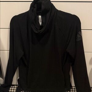 adidas Black Funnel Neck Sweatshirt